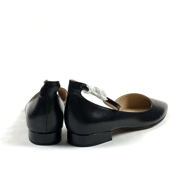 Franco Sarto Slide Black Leather d'Orsay Flat, 9.5 - Picture 5 of 9